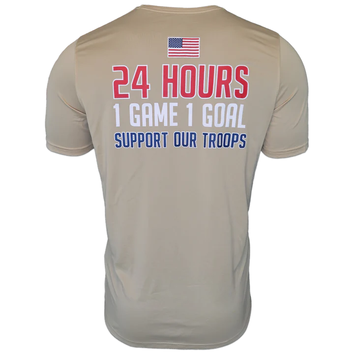 'MISSION' PERFORMANCE T-SHIRT (TAN)