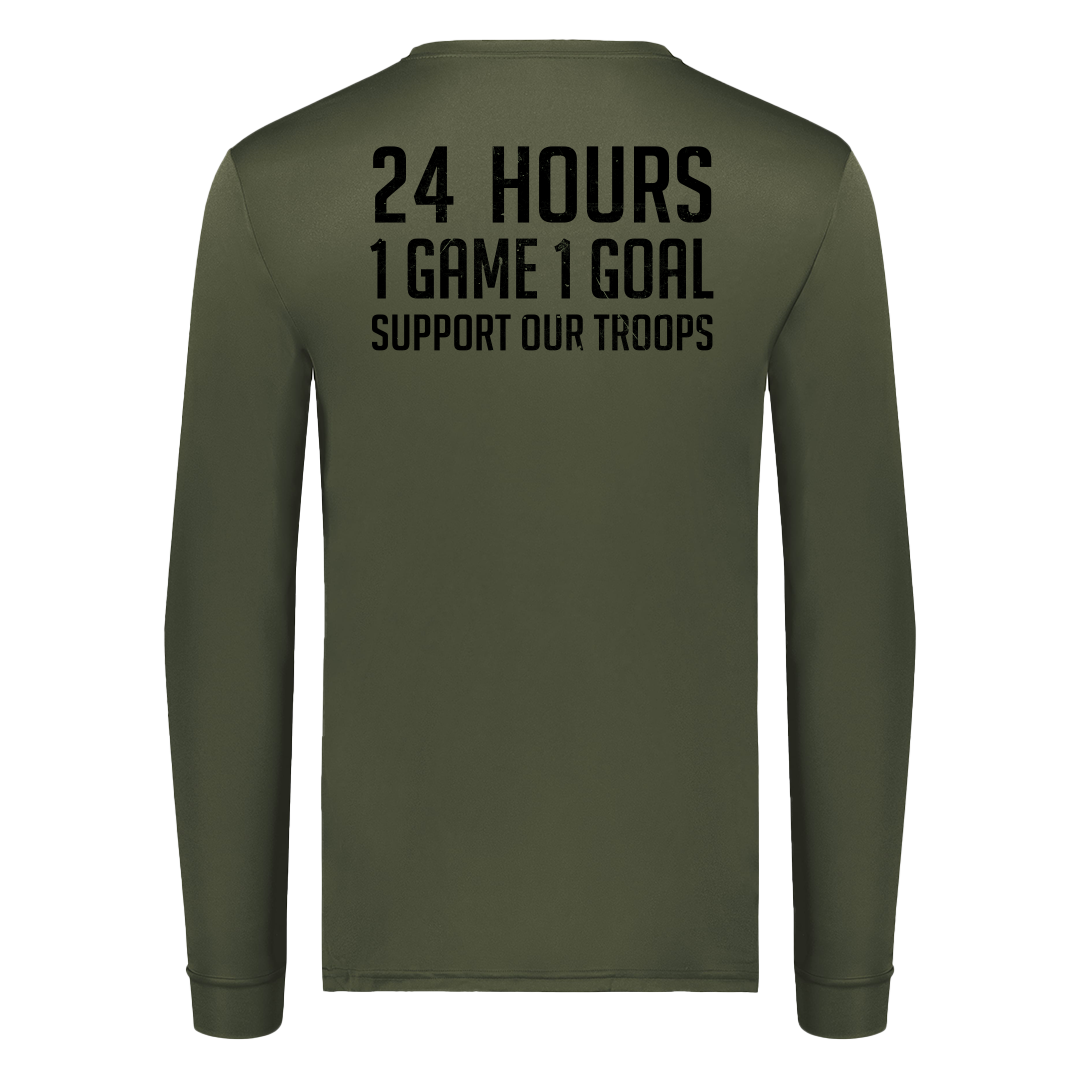 'MISSION' PERFORMANCE LONG SLEEVE T-SHIRT (GREEN)