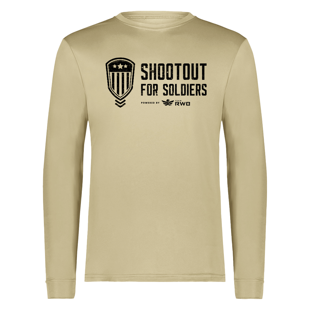 'MISSION' PERFORMANCE LONG SLEEVE T-SHIRT (TAN)
