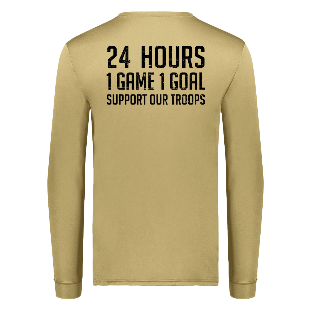 'MISSION' PERFORMANCE LONG SLEEVE T-SHIRT (TAN)