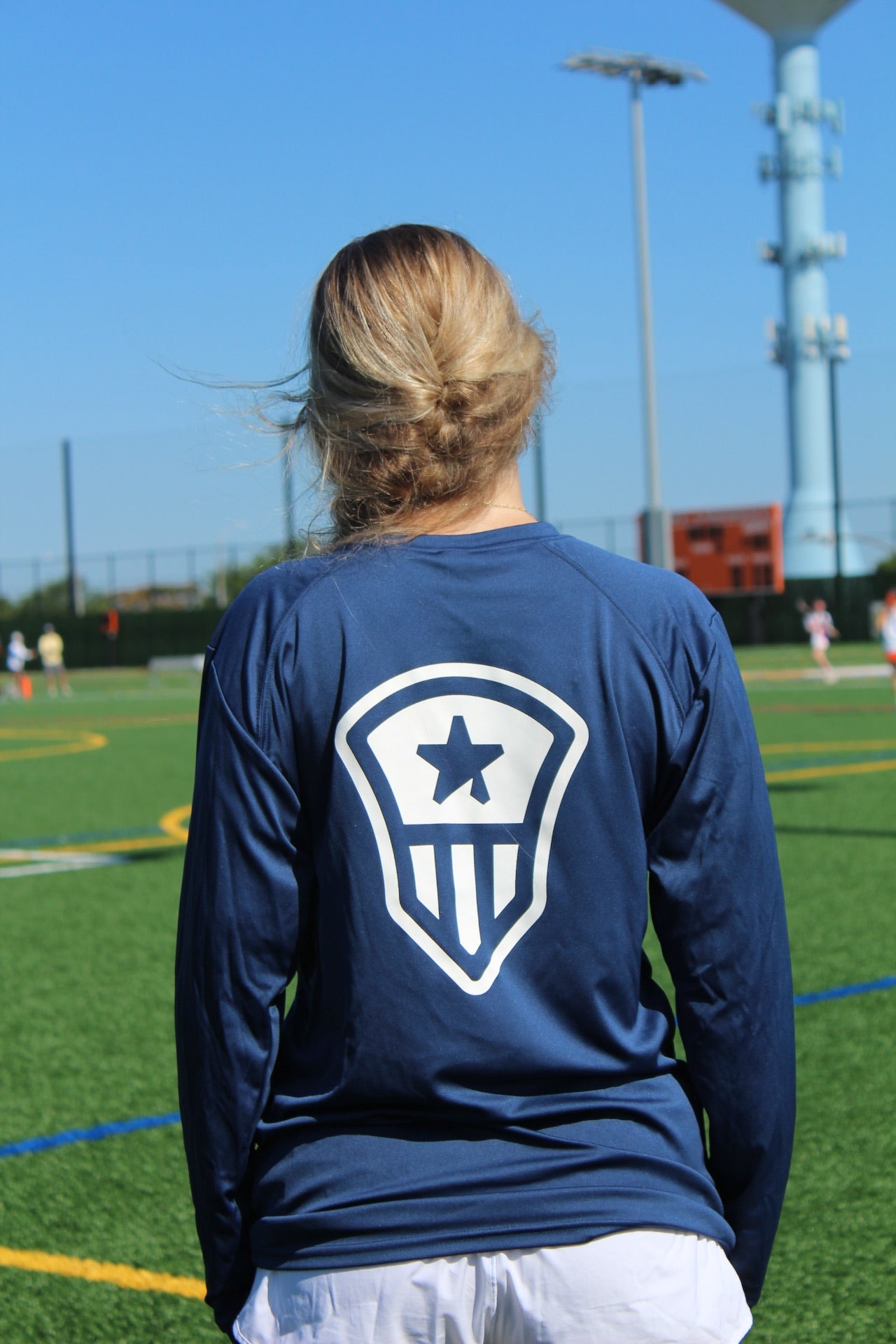 LONG SLEEVE 'MISSION' PERFORMANCE T-SHIRT (NAVY BLUE)