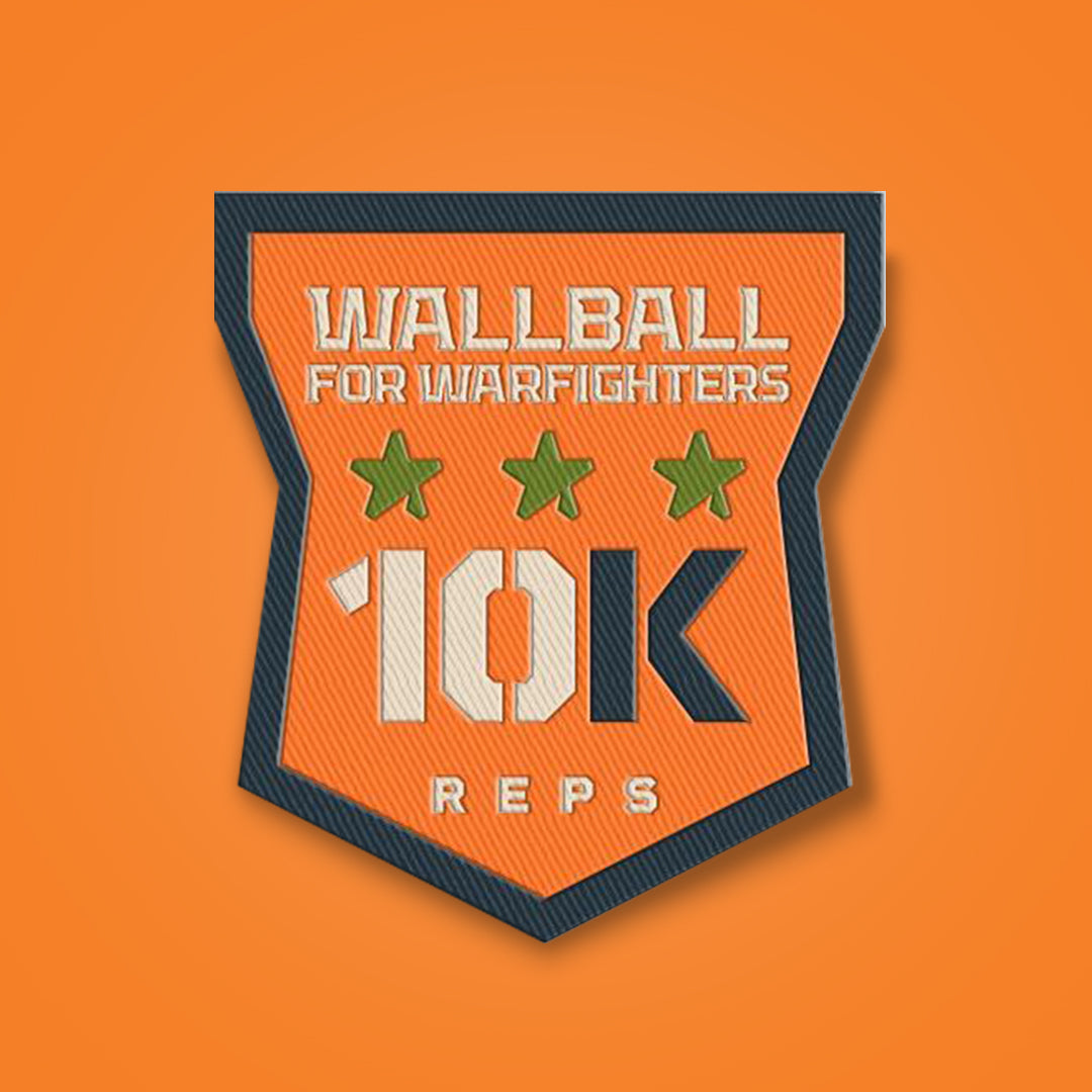 Wallball for Warfighters: 10K Reps Patch