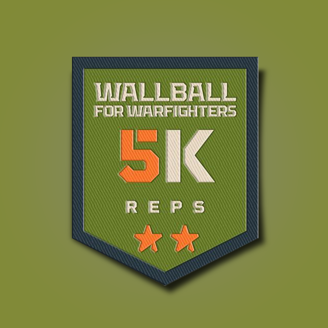 Wallball for Warfighters: 5K Reps Patch