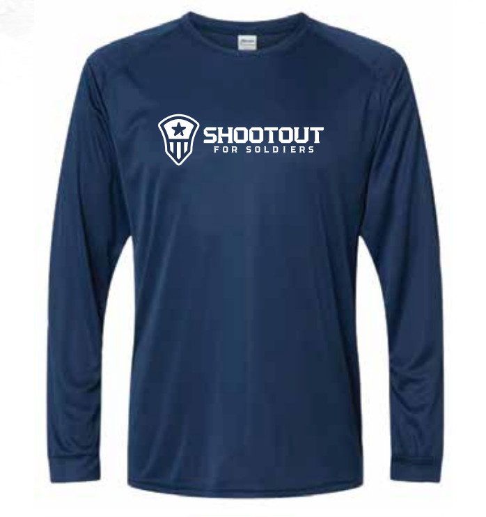 LONG SLEEVE 'MISSION' PERFORMANCE T-SHIRT (NAVY BLUE)